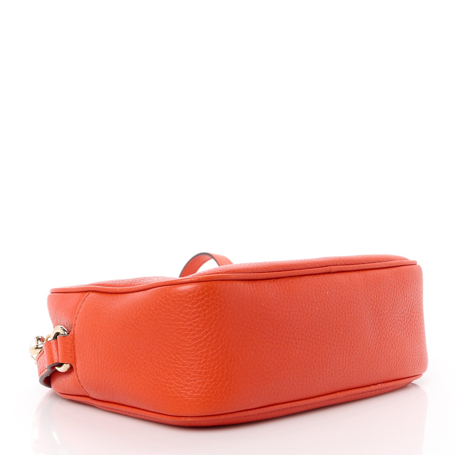 Gucci Pebbled Calfskin Small Soho Disco Bag Sun Orange 4 of 11