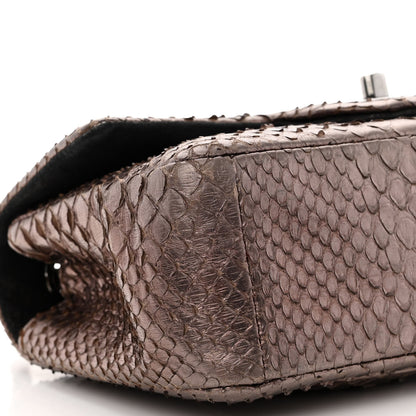 Chanel Metallic Snakeskin Mini Rectangular Flap Bronze 9 of 10