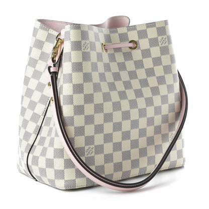 Louis Vuitton Damier Azur Neonoe MM Eau De Rose 3 of 10