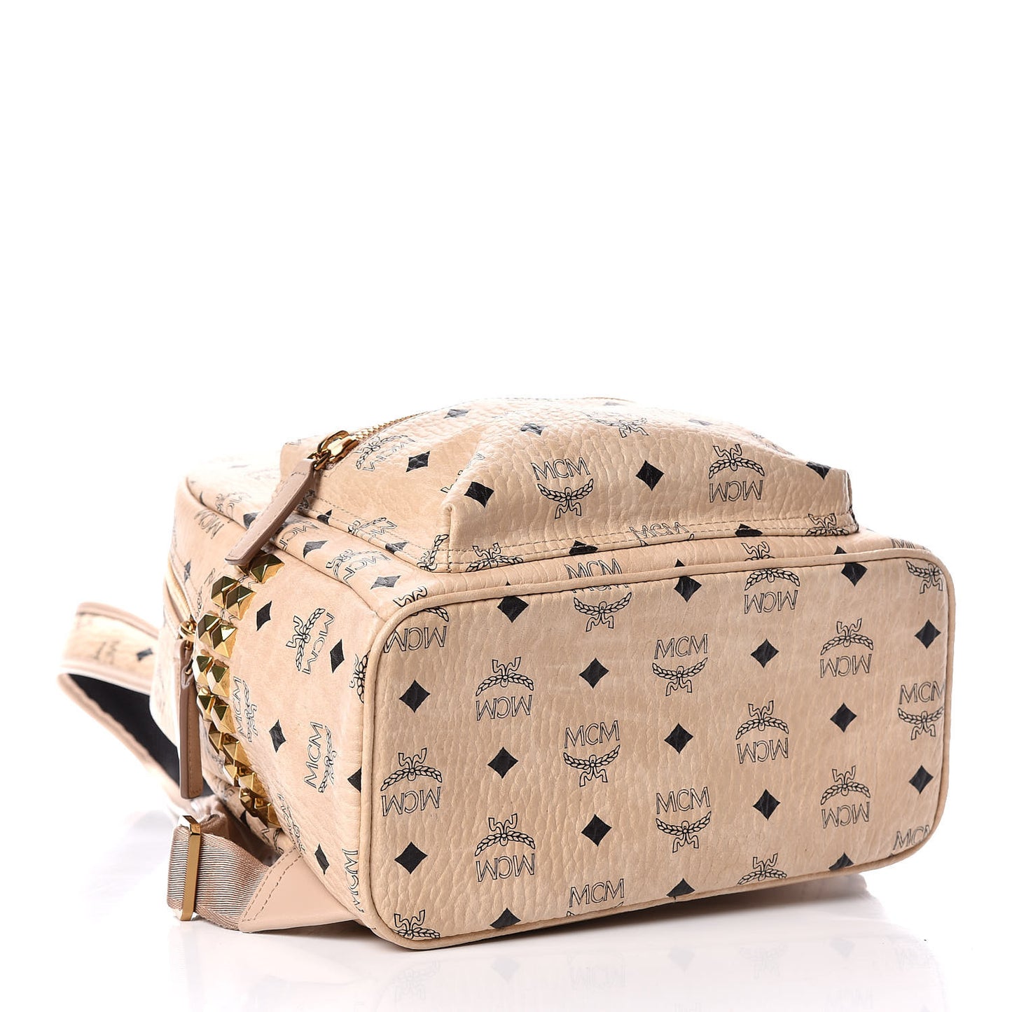 Visetos Small Side Stud Stark Backpack Beige