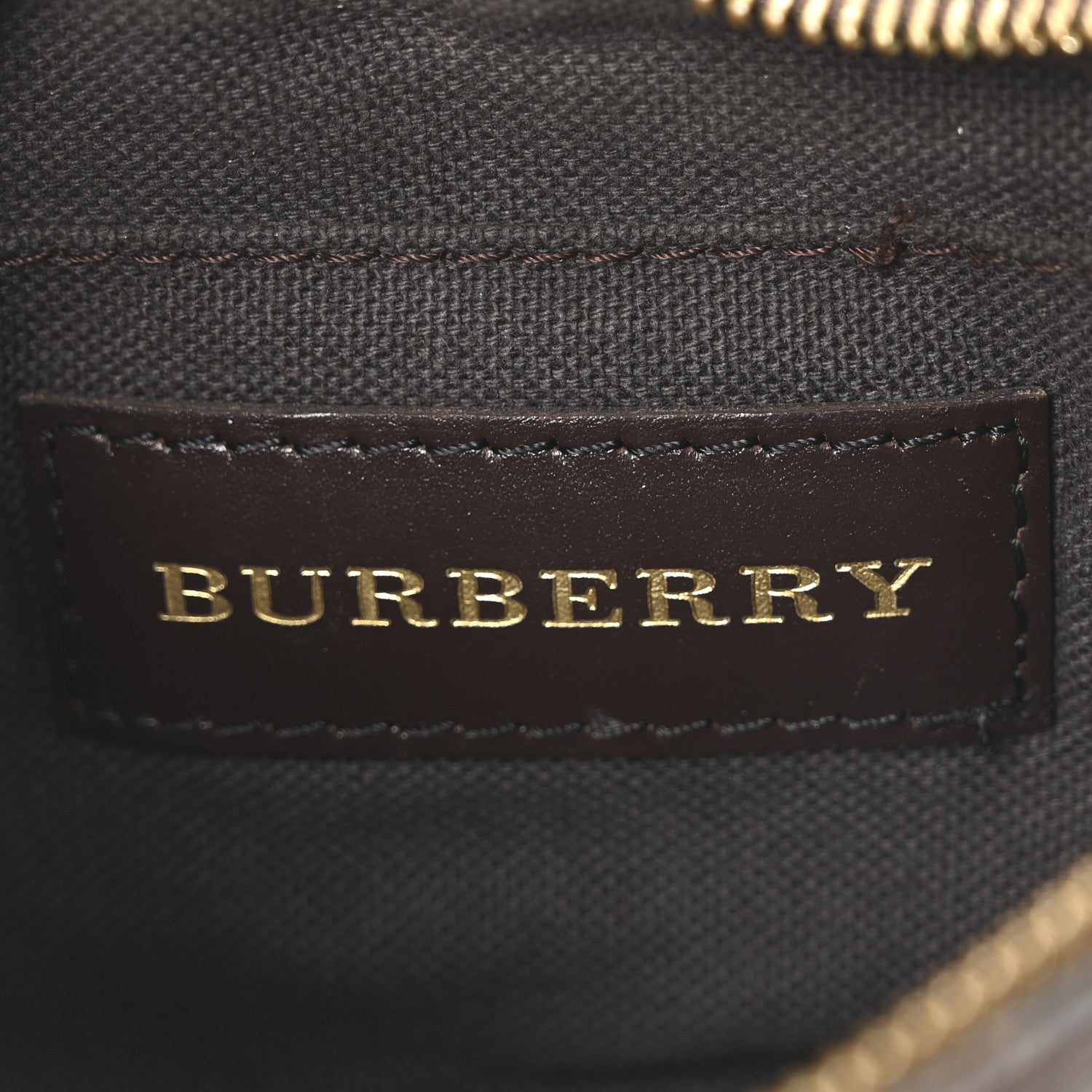 Burberry Haymarket Check Pochette Chocolate 6 of 11