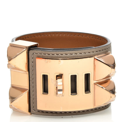 Hermes Swift Collier de Chien CDC Bracelet T2 Gris Asphalte 3 of 6