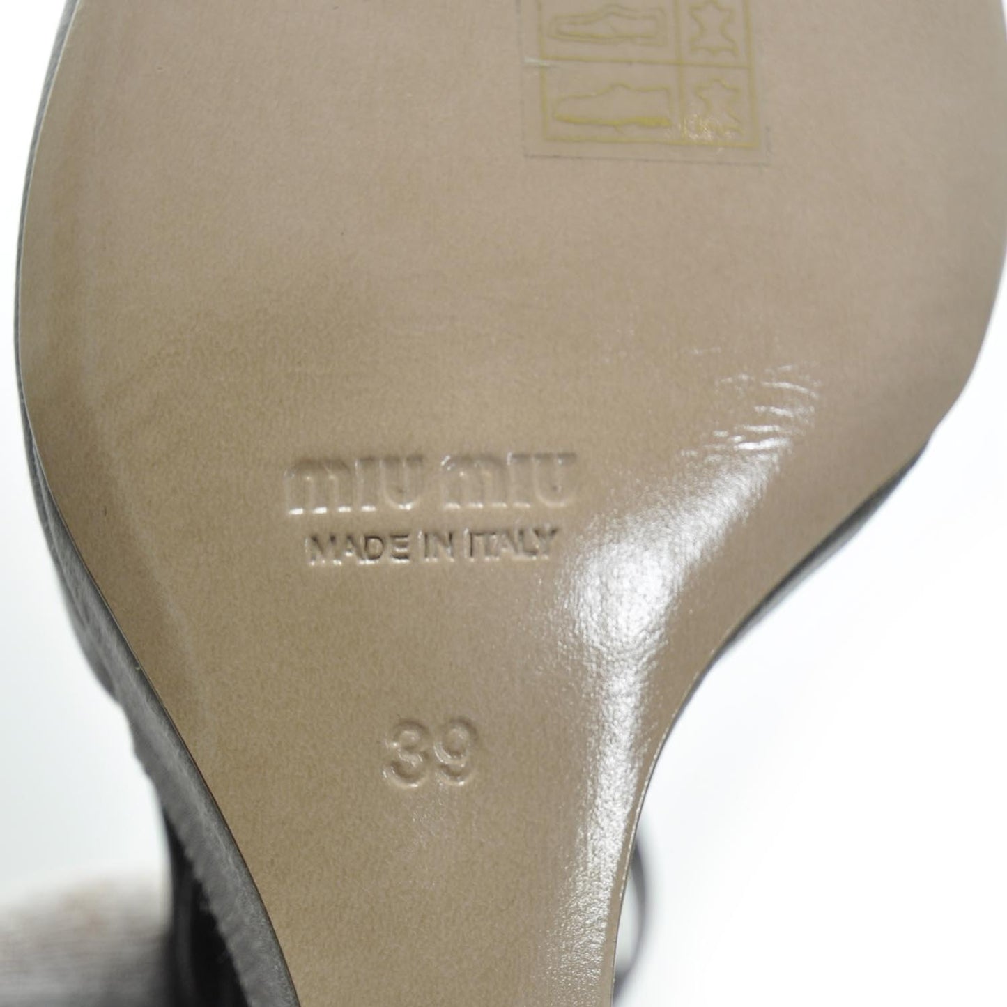 Satin Wedge Sandals 39 Gray Black