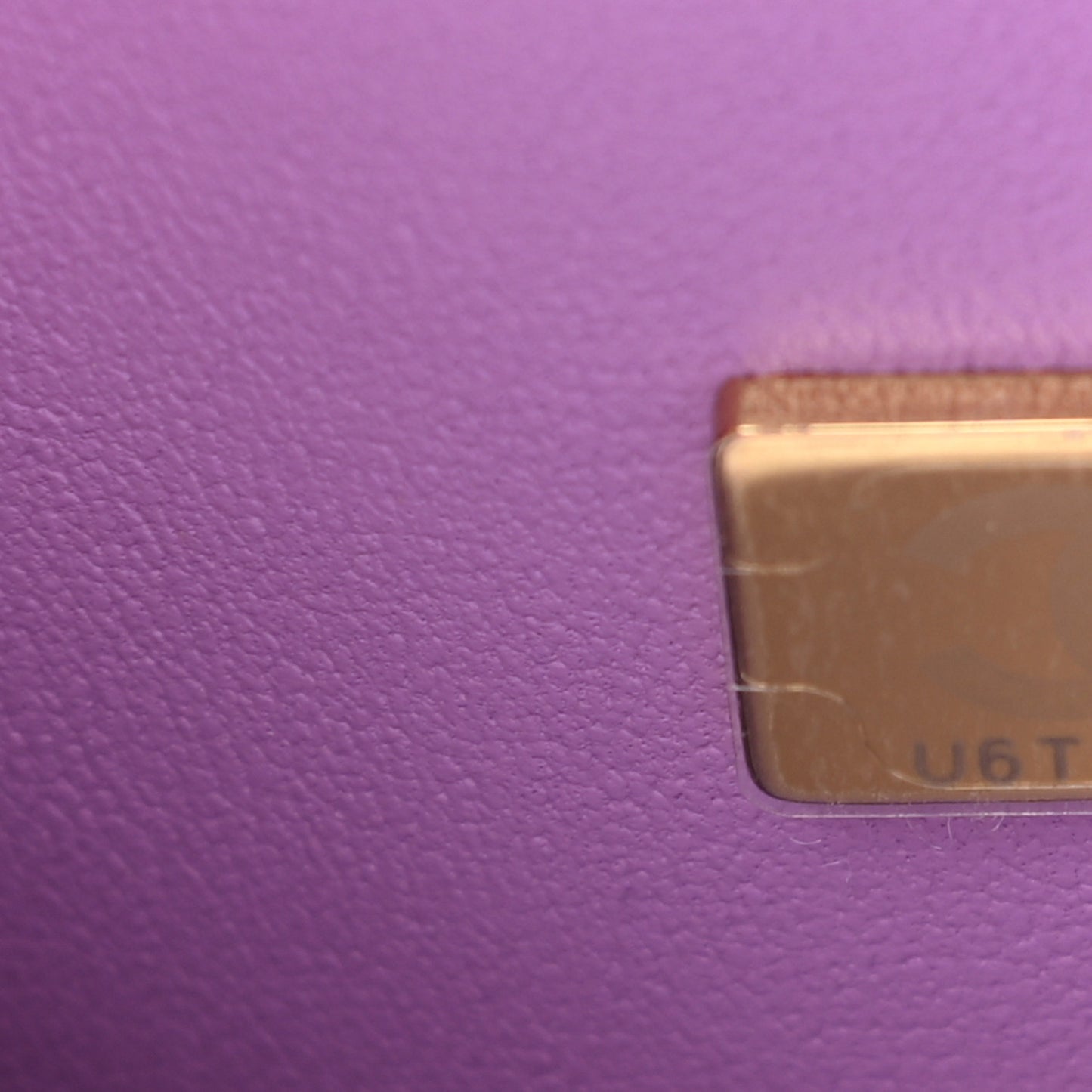 Caviar Quilted Small Double Flap Purple