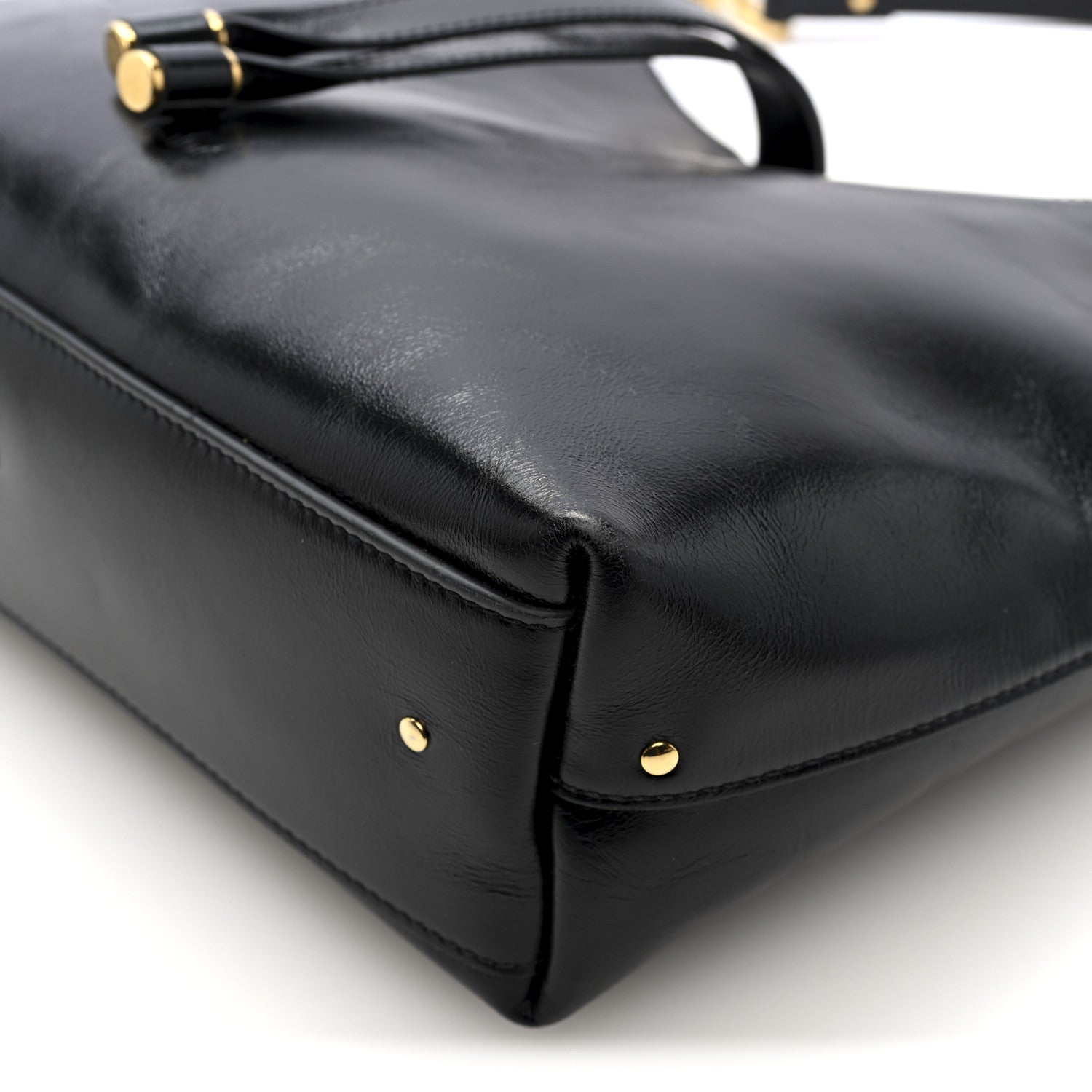 Chloe Shiny Calfskin Small Marcie Hobo Bag Black 9 of 9