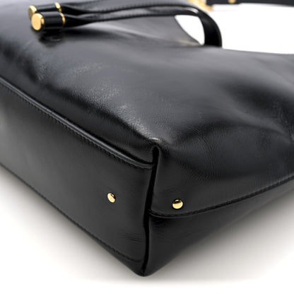 Chloe Shiny Calfskin Small Marcie Hobo Bag Black 9 of 9