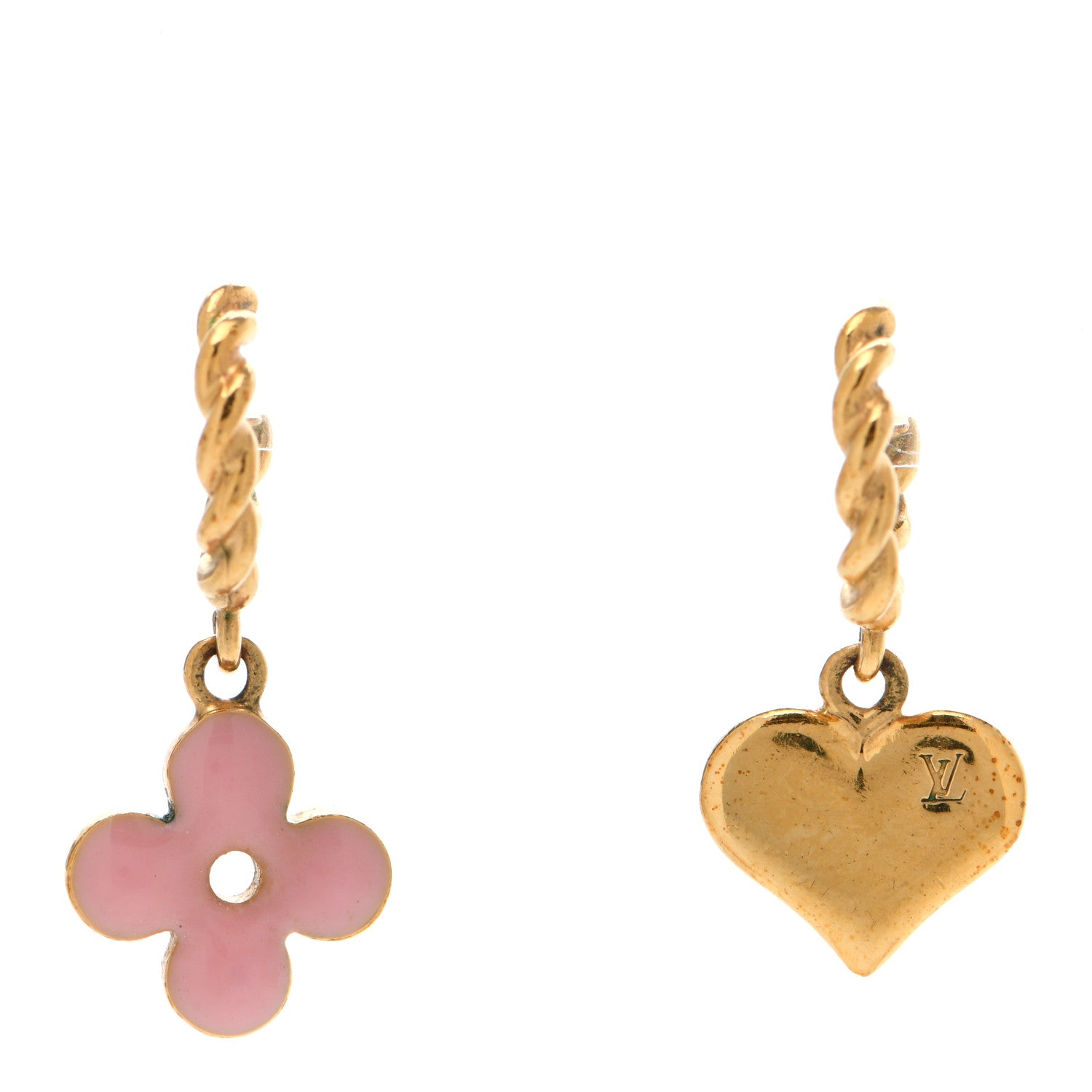 Louis Vuitton Sweet Monogram Earrings Gold 1 of 5