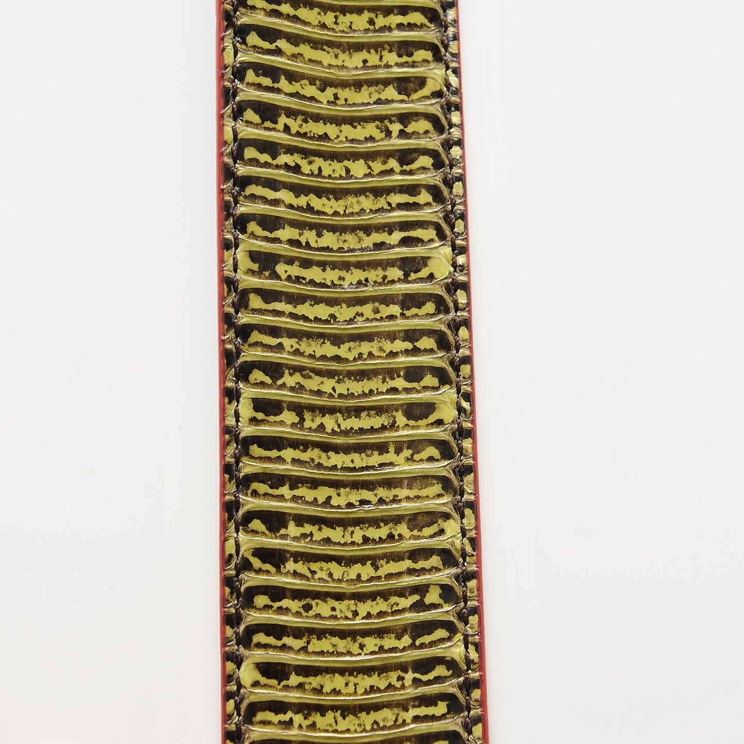 Elaphe Vitello Dolce Strap You Verde Acido Ardesia