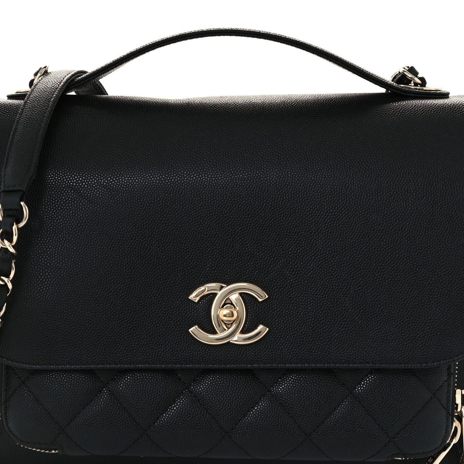 Chanel Caviar Quilted Large Business Affinity Flap Black 7 of 9