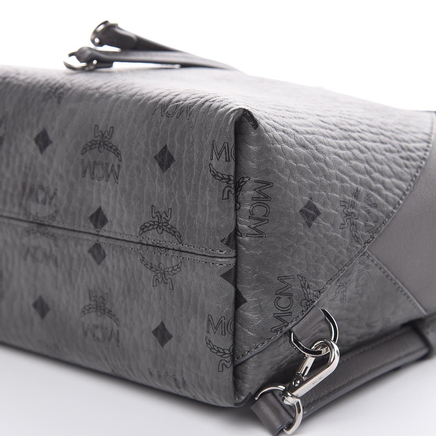 MCM Visetos Small Essential Backpack Grey 8 of 11