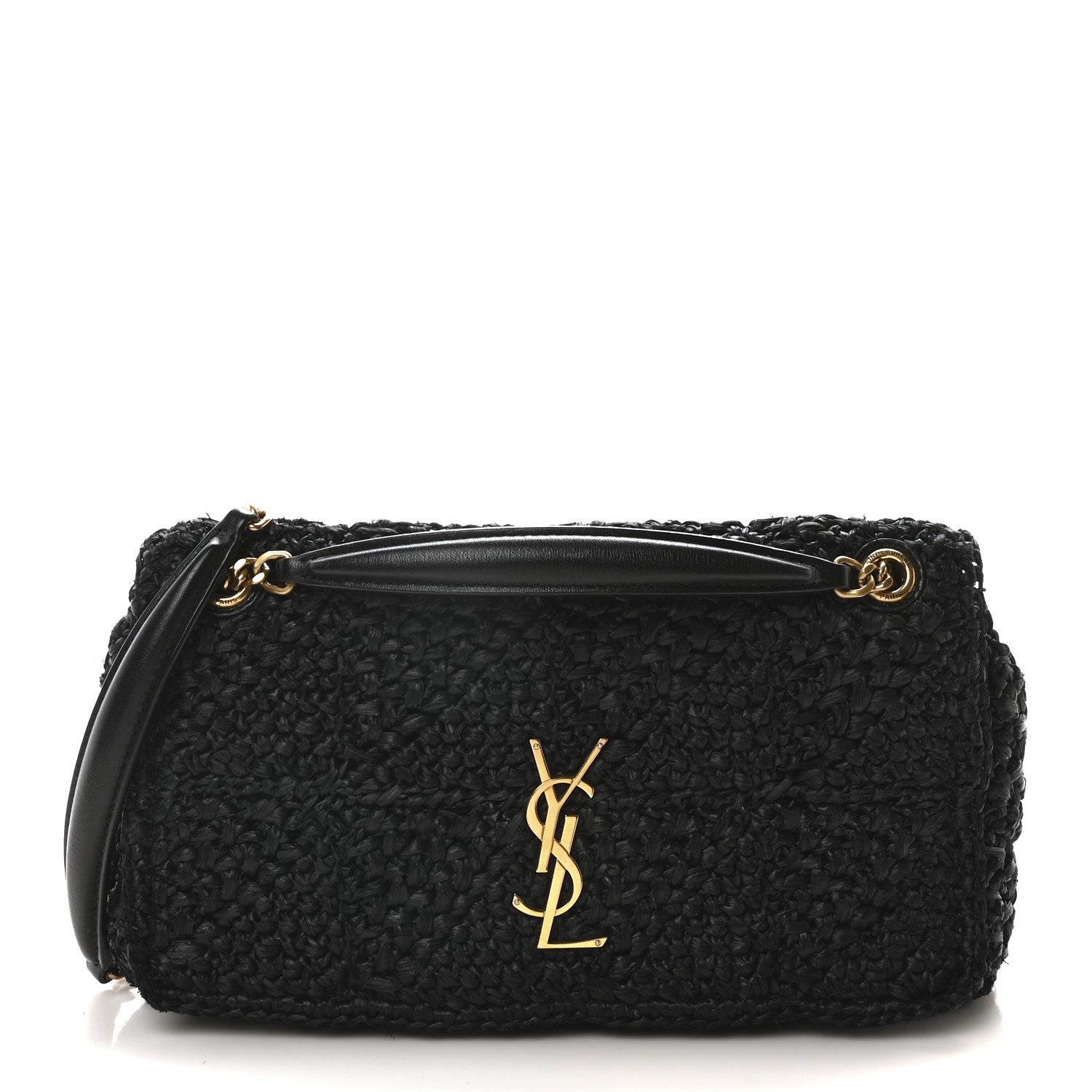Saint Laurent Raffia Monogram Medium Jamie Black 1 of 10