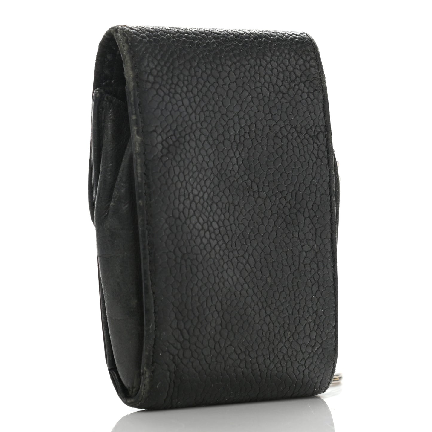 Caviar Timeless CC Key Holder Bag Charm Black