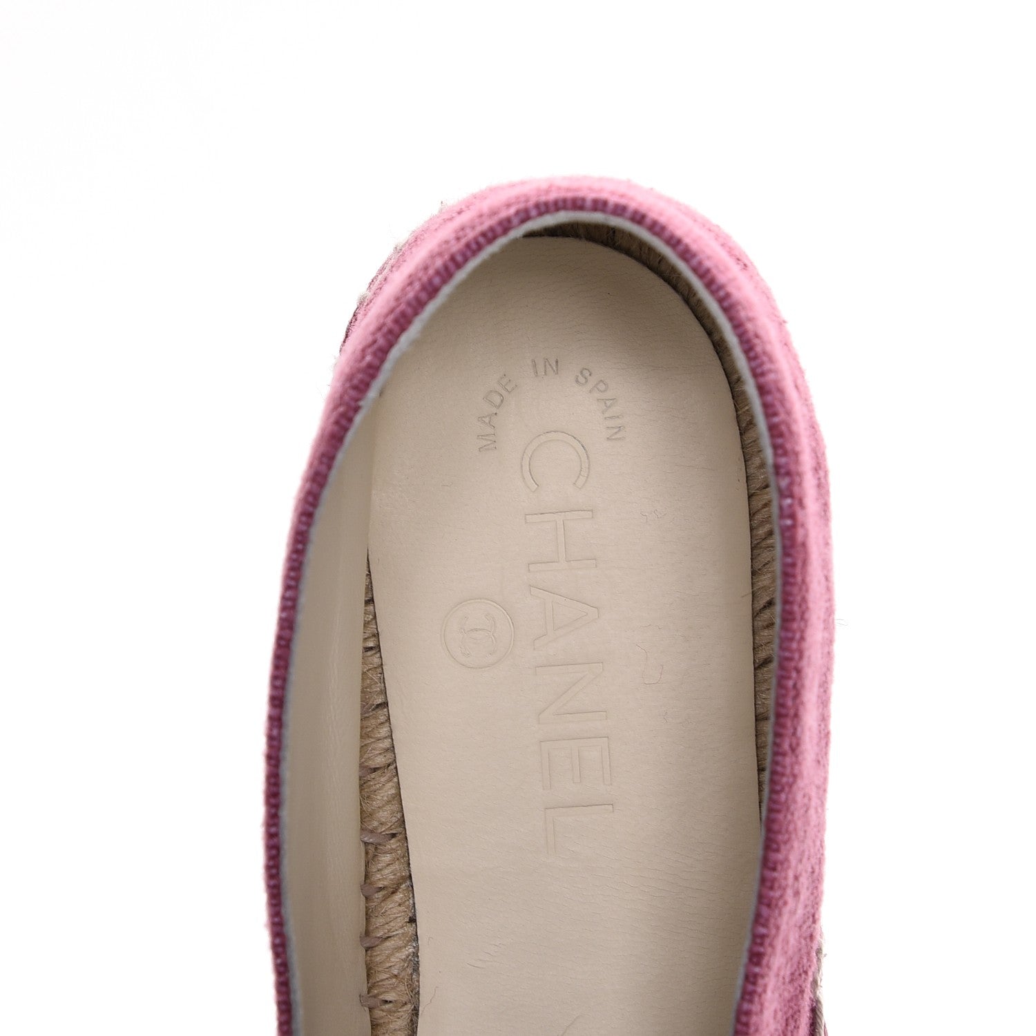 Chanel Linen CC Espadrilles 39 Pink 6 of 10
