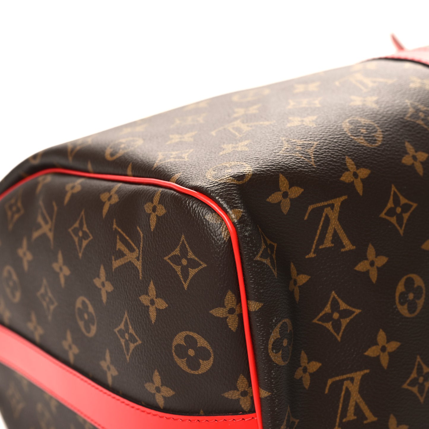 Calfskin Monogram Keepall Bandouliere 50 Coquelicot
