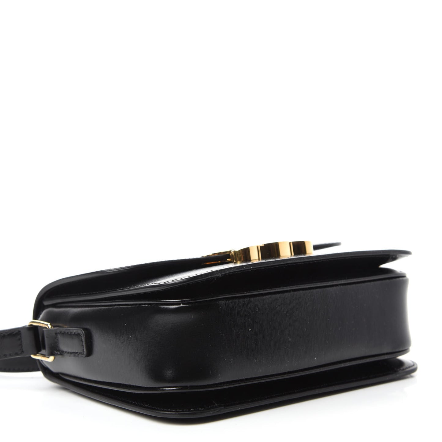 Shiny Calfskin Small Triomphe Black