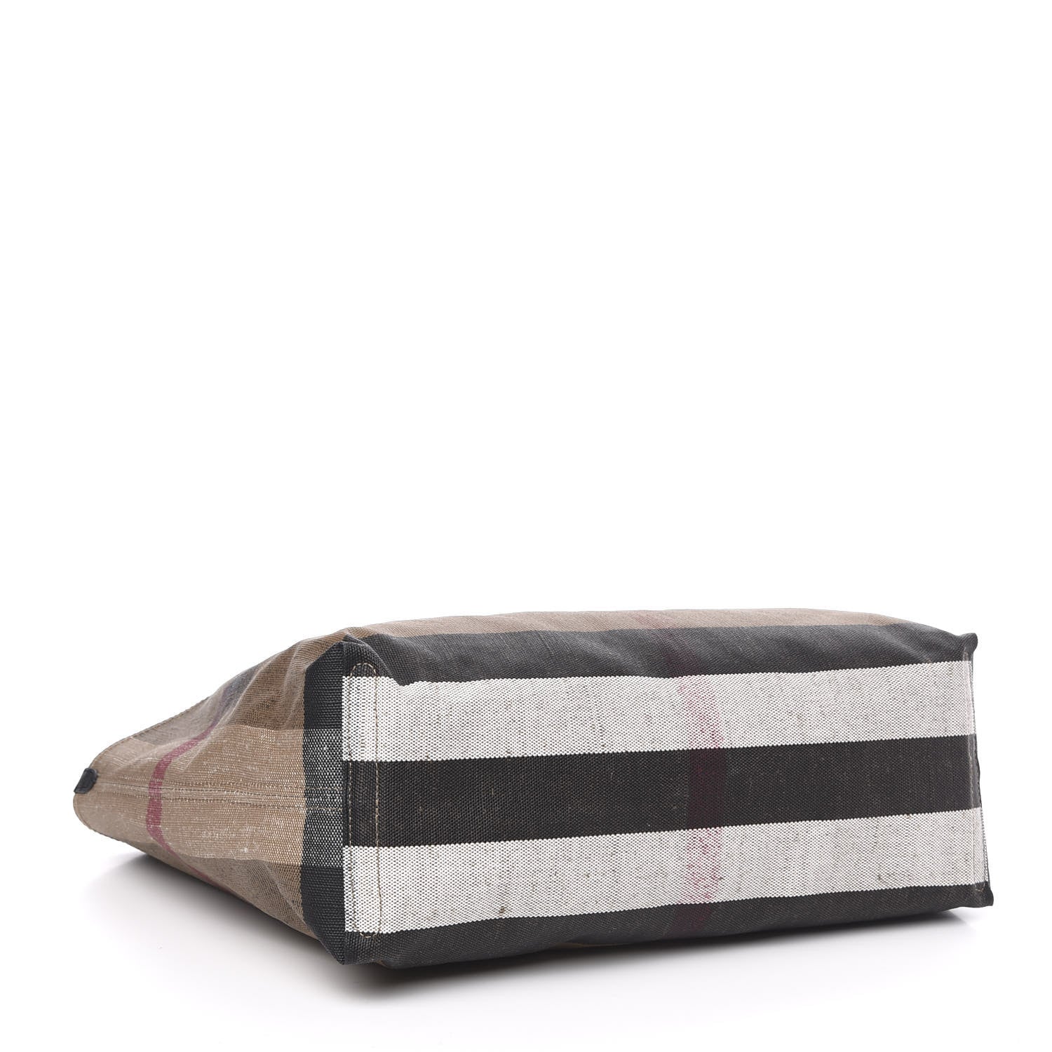 Burberry Coated Canvas Mega Check Medium Doodle Tote Black 4 of 15