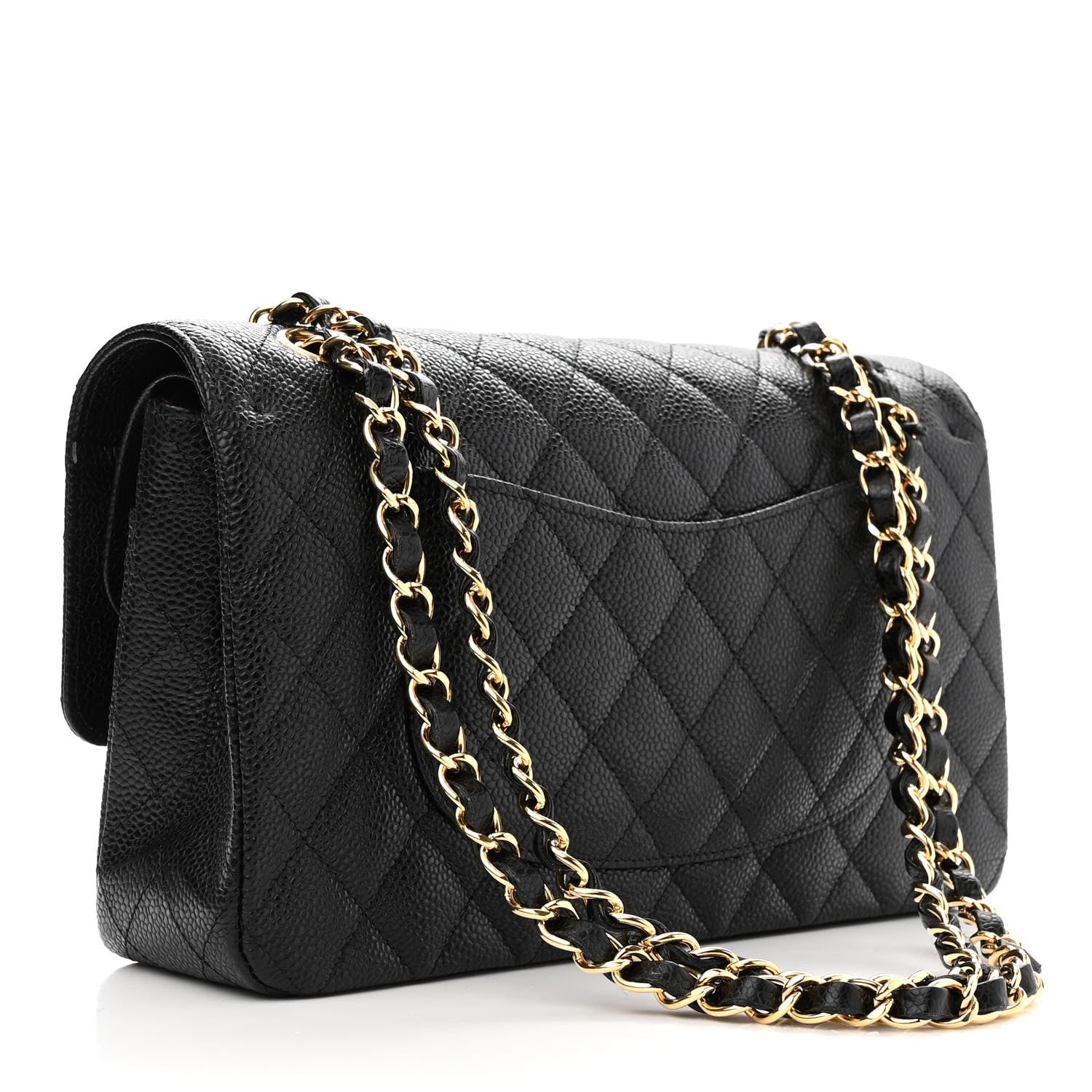 Chanel Caviar Quilted Medium Double Flap Black 3 of 11