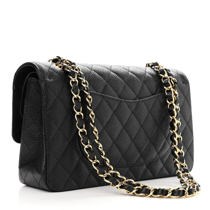 Chanel Caviar Quilted Medium Double Flap Black 3 of 11