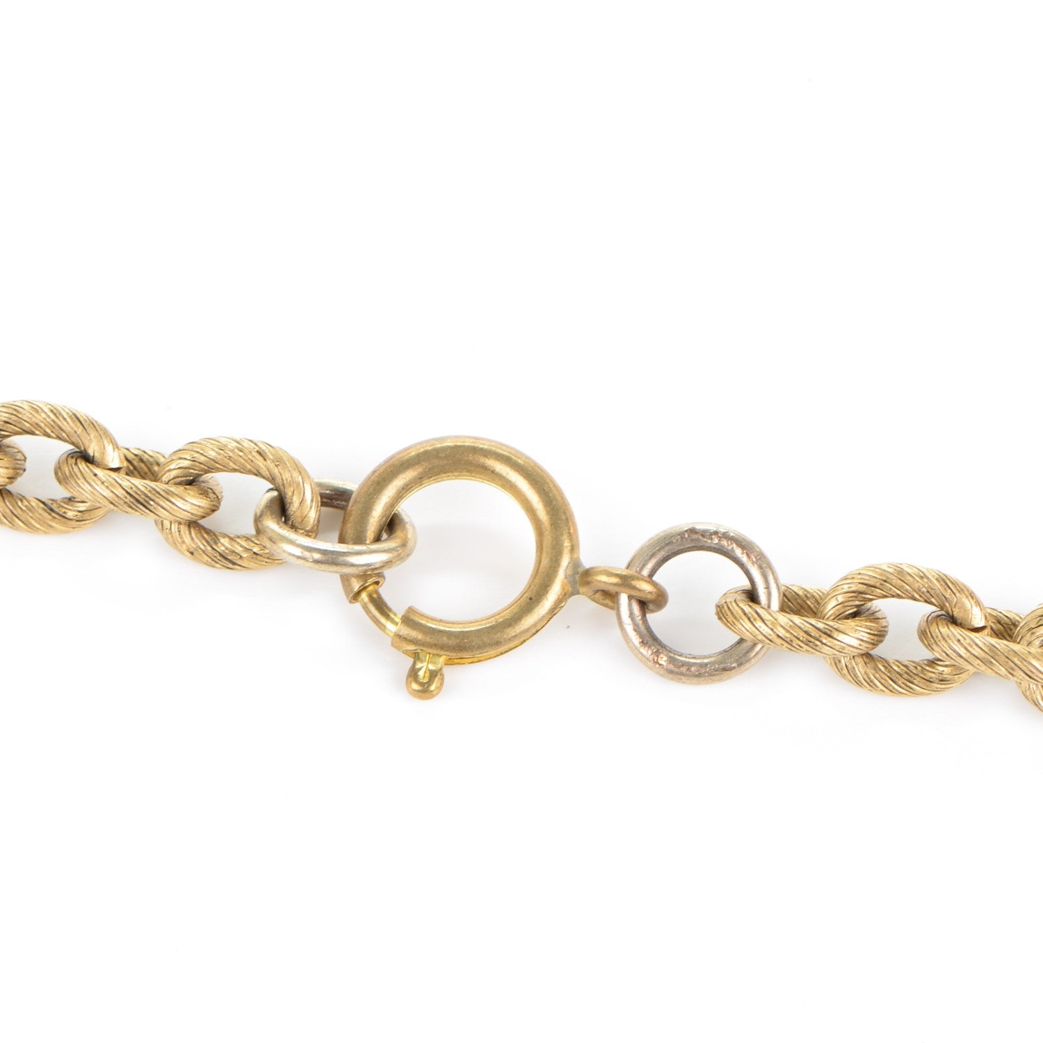 Chanel Gripoix Crystal Bead Necklace Gold Green 4 of 4