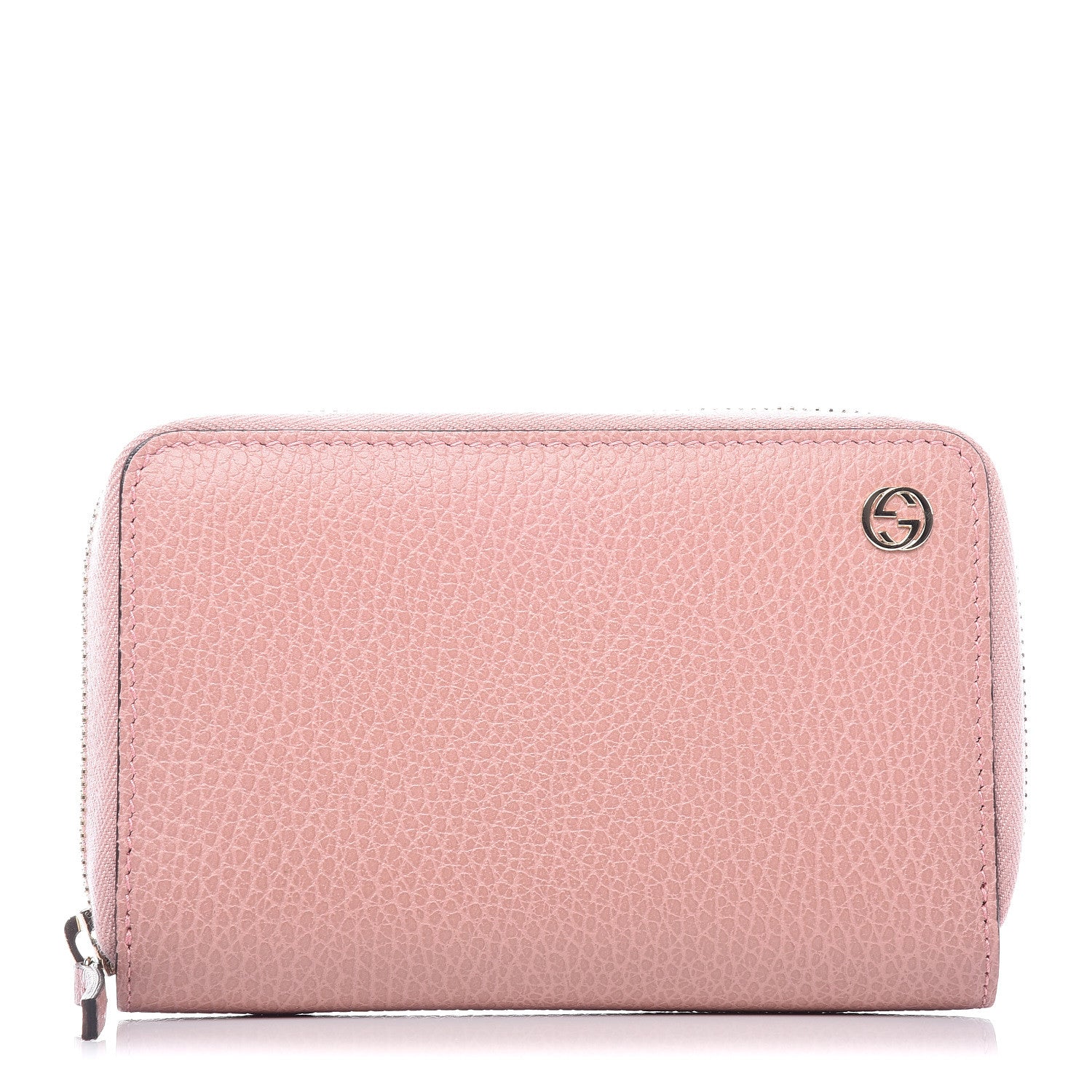Gucci Dollar Calfskin Medium GG Zip Around Wallet Soft Pink 1 of 10