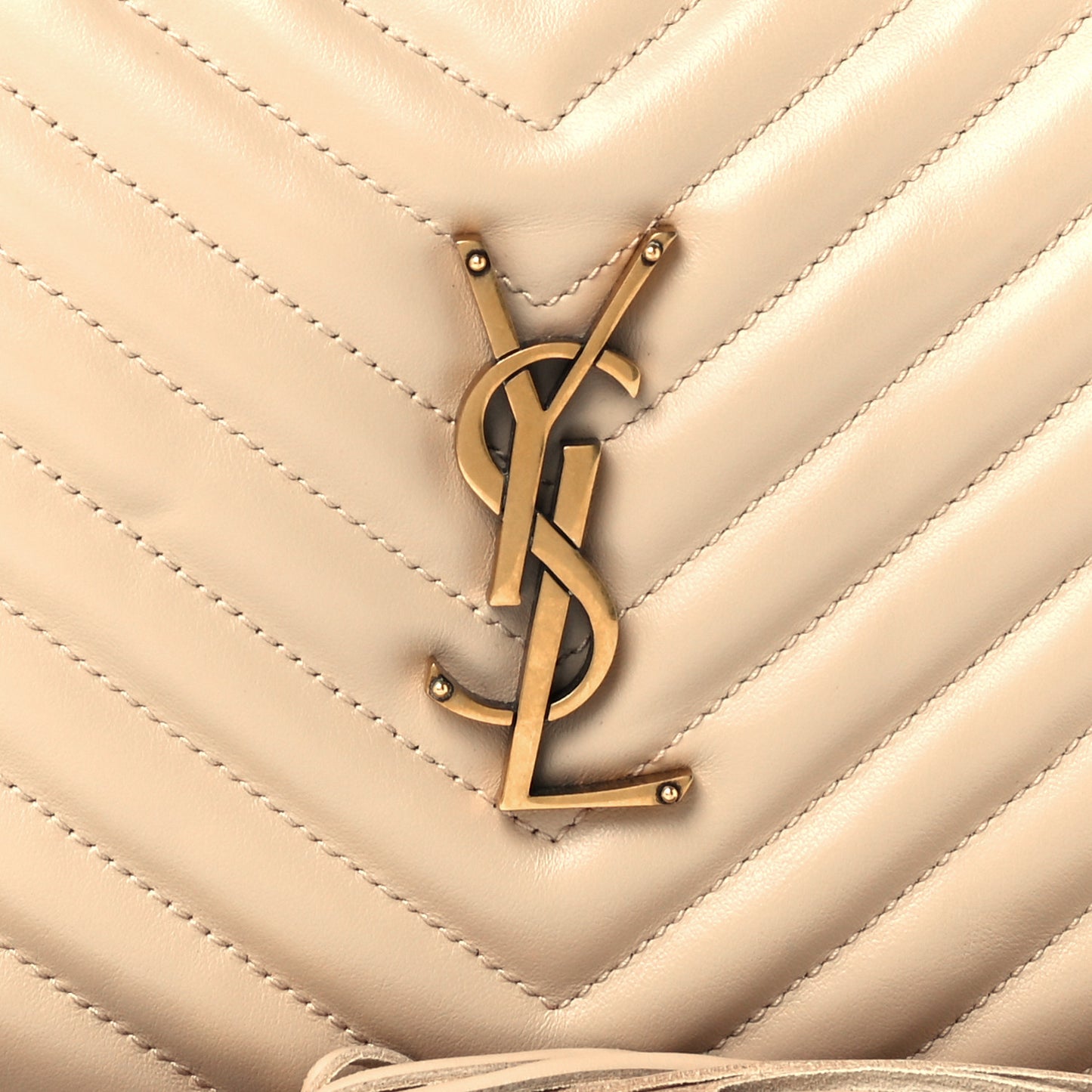Calfskin Matelasse Monogram Lou Camera Bag Ivory Natural