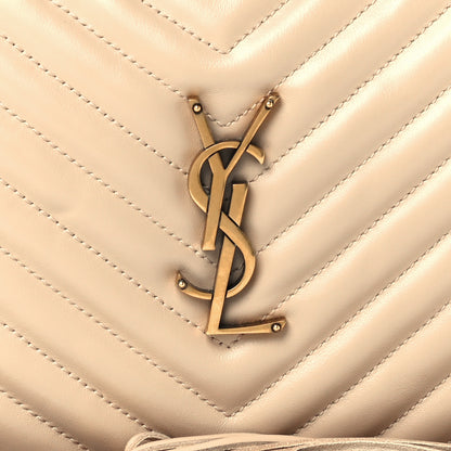 Saint Laurent Calfskin Matelasse Monogram Lou Camera Bag Ivory Natural 7 of 9