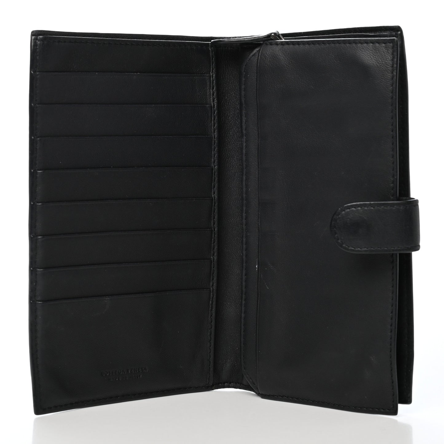 Nappa Intrecciato Continental Wallet Black