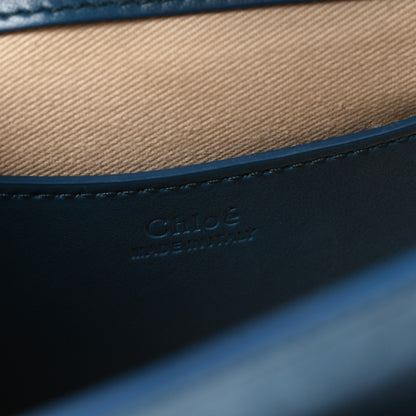 Chloe Calfskin Suede Small Tess Bag Vinyl Blue 6 of 10