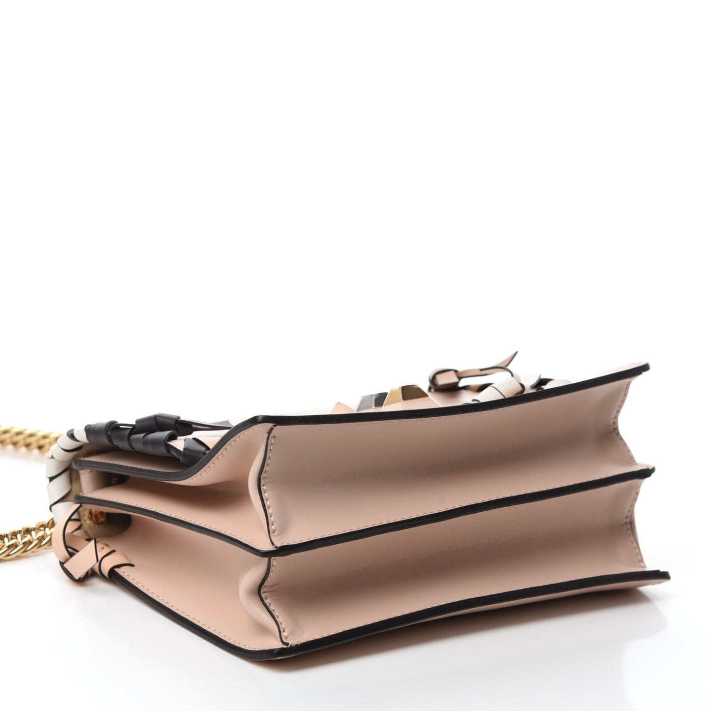 Vitello Liberty Whipstitch Bow Small Kan I Shoulder Bag Plaster Multicolor