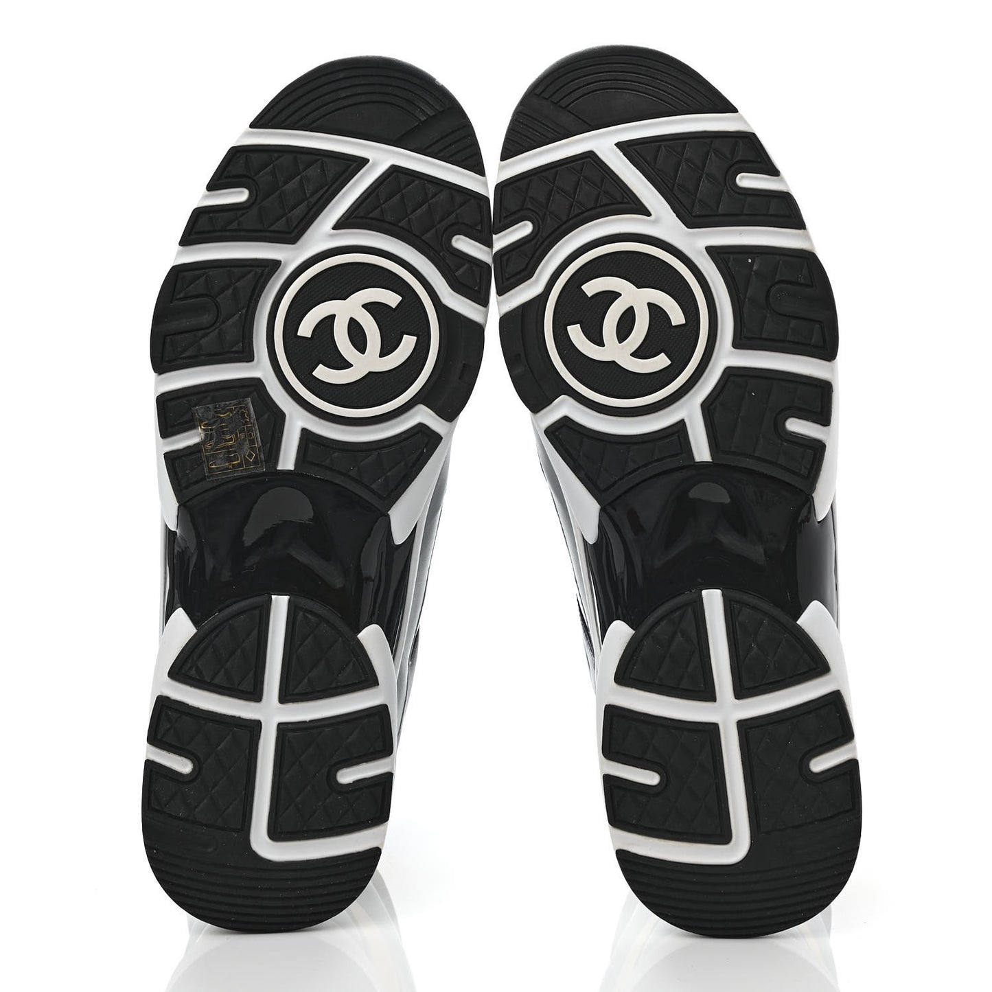 Calfskin Patent Lambskin Mens CC High Top Sneakers 45 White Yellow Navy Black