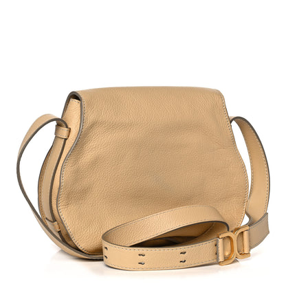 Chloe Grained Calfskin Medium Marcie Saddle Bag Cork Beige 3 of 14