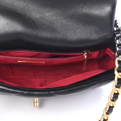 Chanel Lambskin Quilted Medium Chanel 19 Flap Black 5 of 9