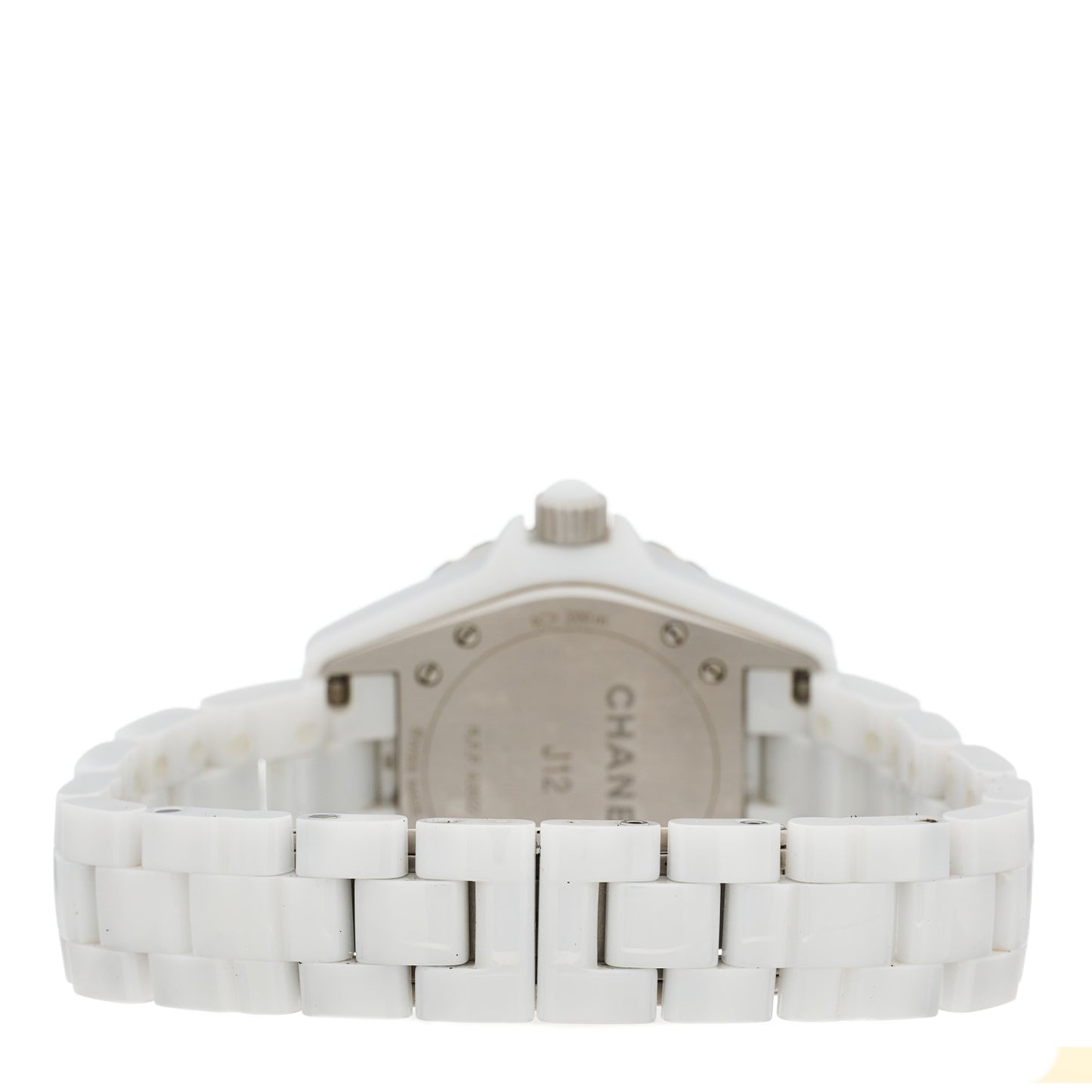 Stainless Steel Ceramic 33mm J12 Quartz Watch White