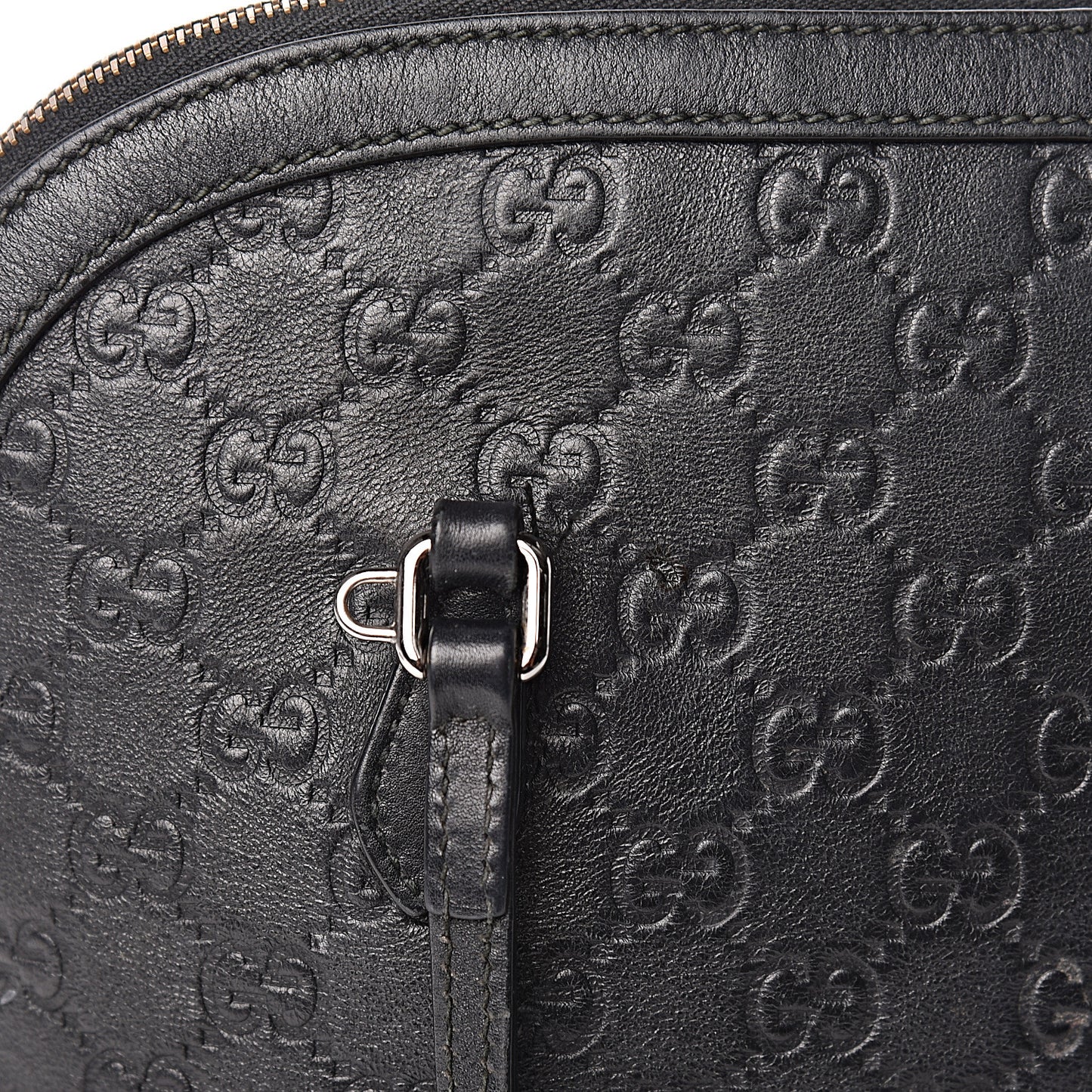 Guccissima Medium Dome Bag Black