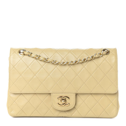 Chanel Lambskin Quilted Medium Double Flap Beige 1 of 14