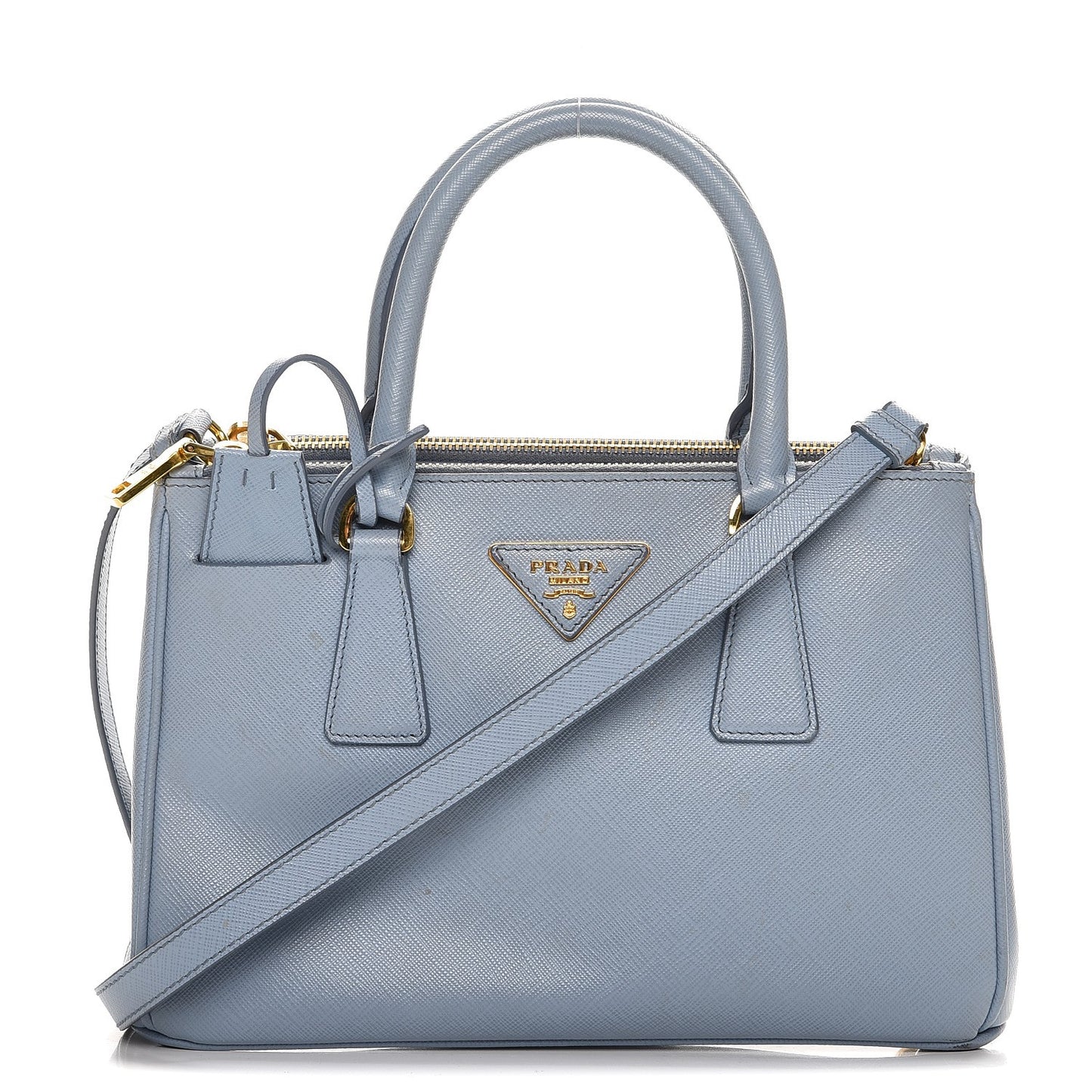 Saffiano Small Galleria Double Zip Tote Astrale