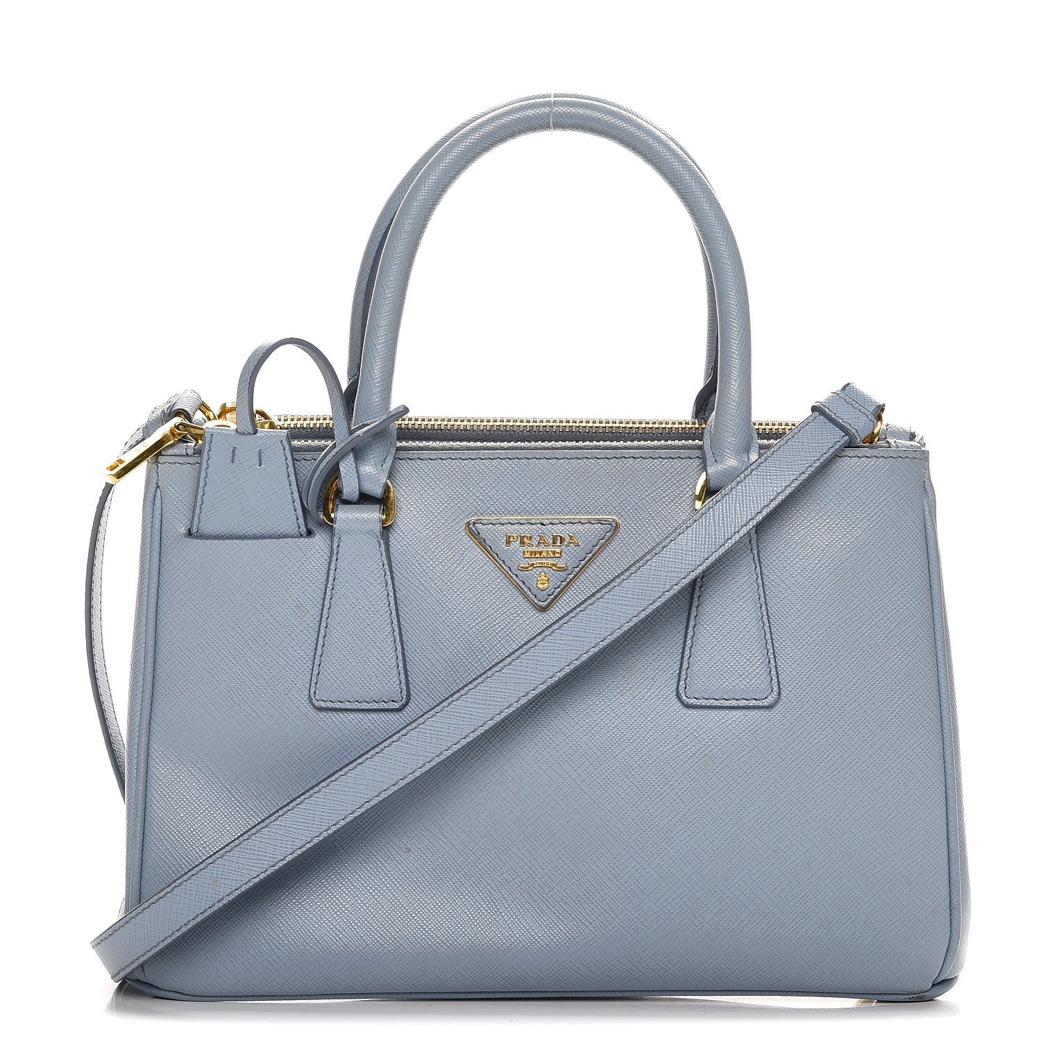 Prada Saffiano Small Galleria Double Zip Tote Astrale 1 of 17