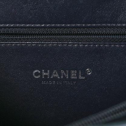 Chanel Iridescent Caviar Quilted Medium CC Filigree Vanity Case Dark Turquoise 6 of 13