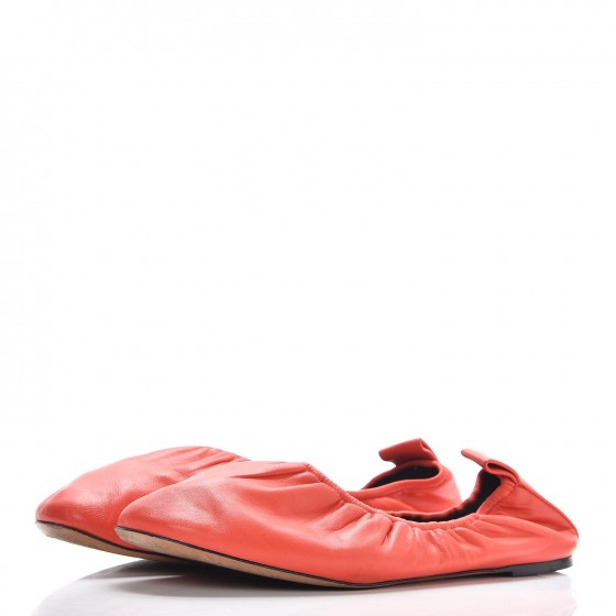 Celine Nappa Soft Ballerina Flats 39 Alizarin 3 of 12