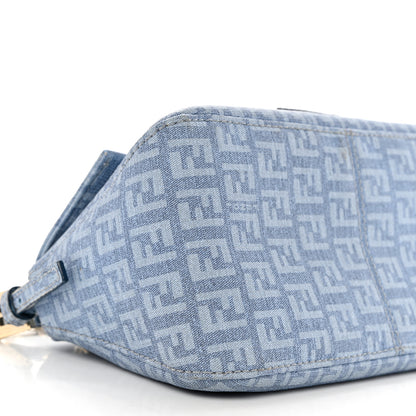 Fendi Zucchino Spalmati Forever Mini Mama Baguette Celeste 9 of 14