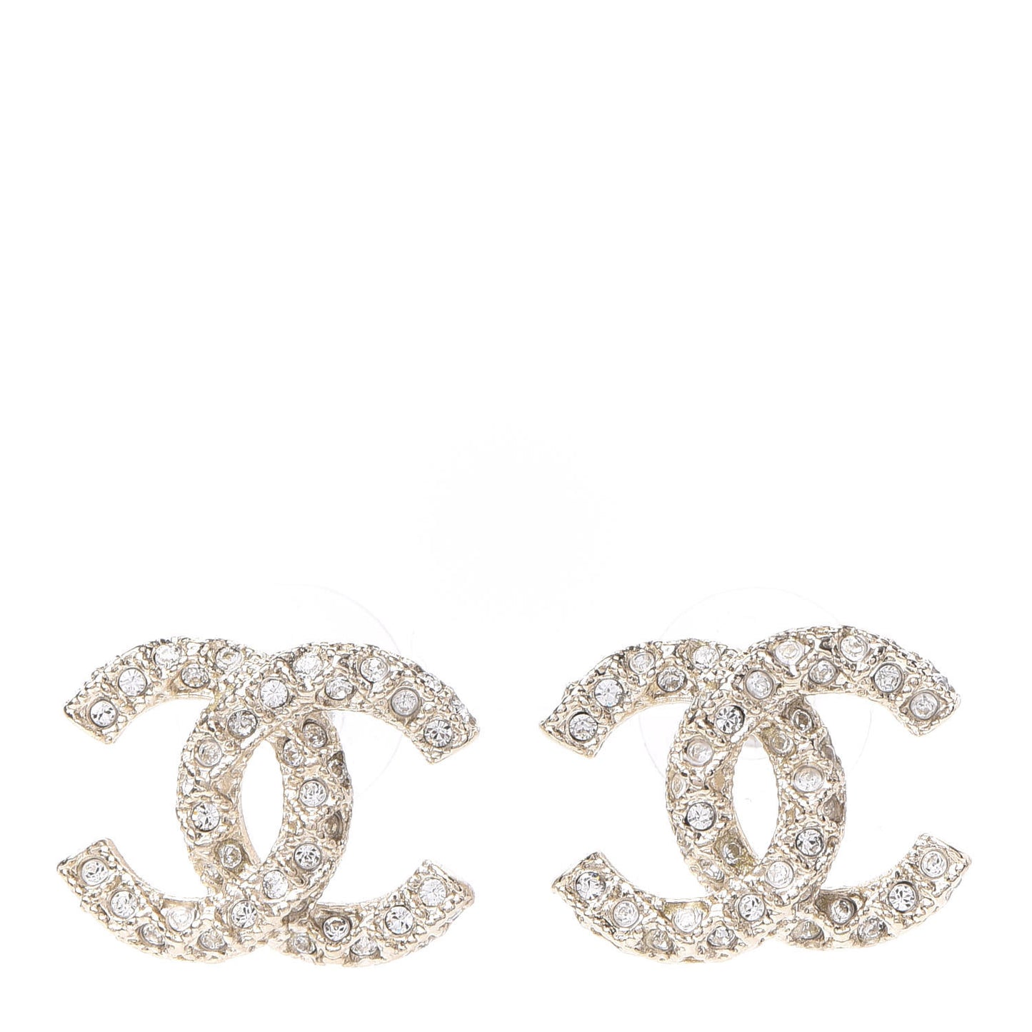 Crystal CC Earrings Gold