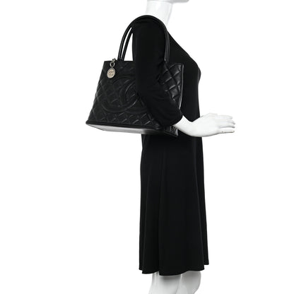 Chanel Caviar Quilted Medallion Tote Black 2 of 10