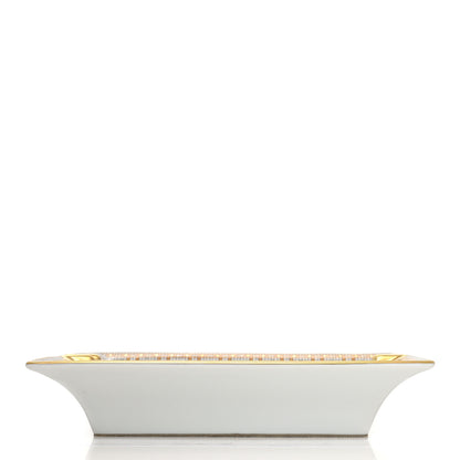 Hermes Porcelain Mosaique Au 24 Gold Ashtray 4 of 7