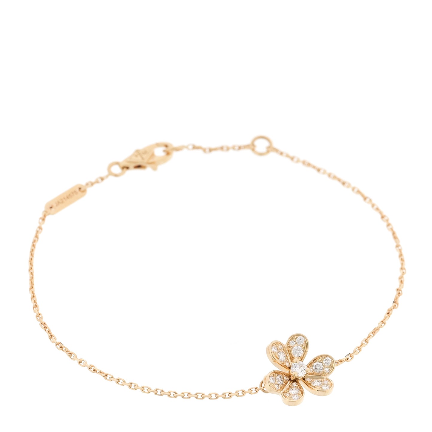 18K Yellow Gold Diamond Mini Frivole Pave Bracelet