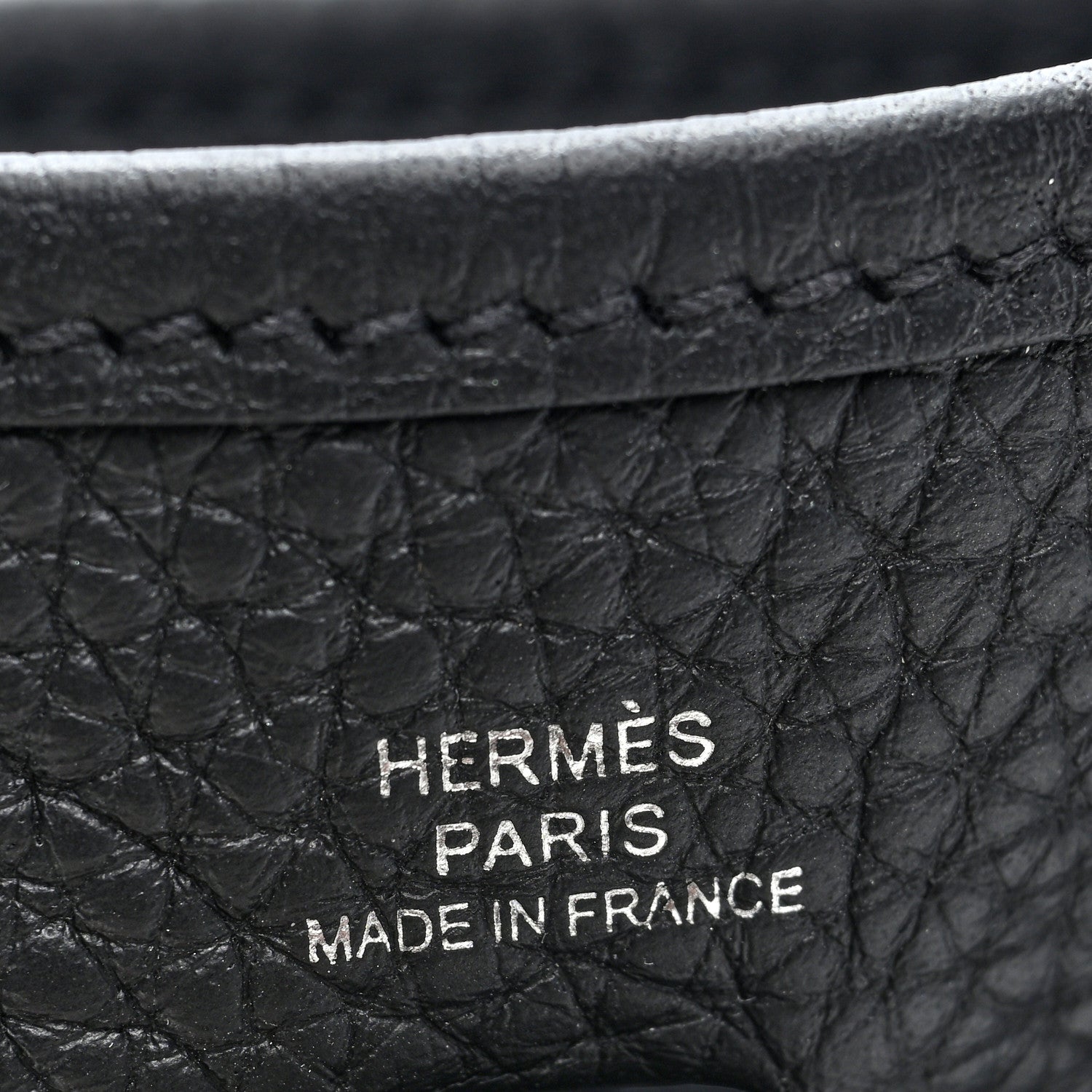 Hermes Taurillon Clemence Amazone Evelyne TPM Black White 6 of 10