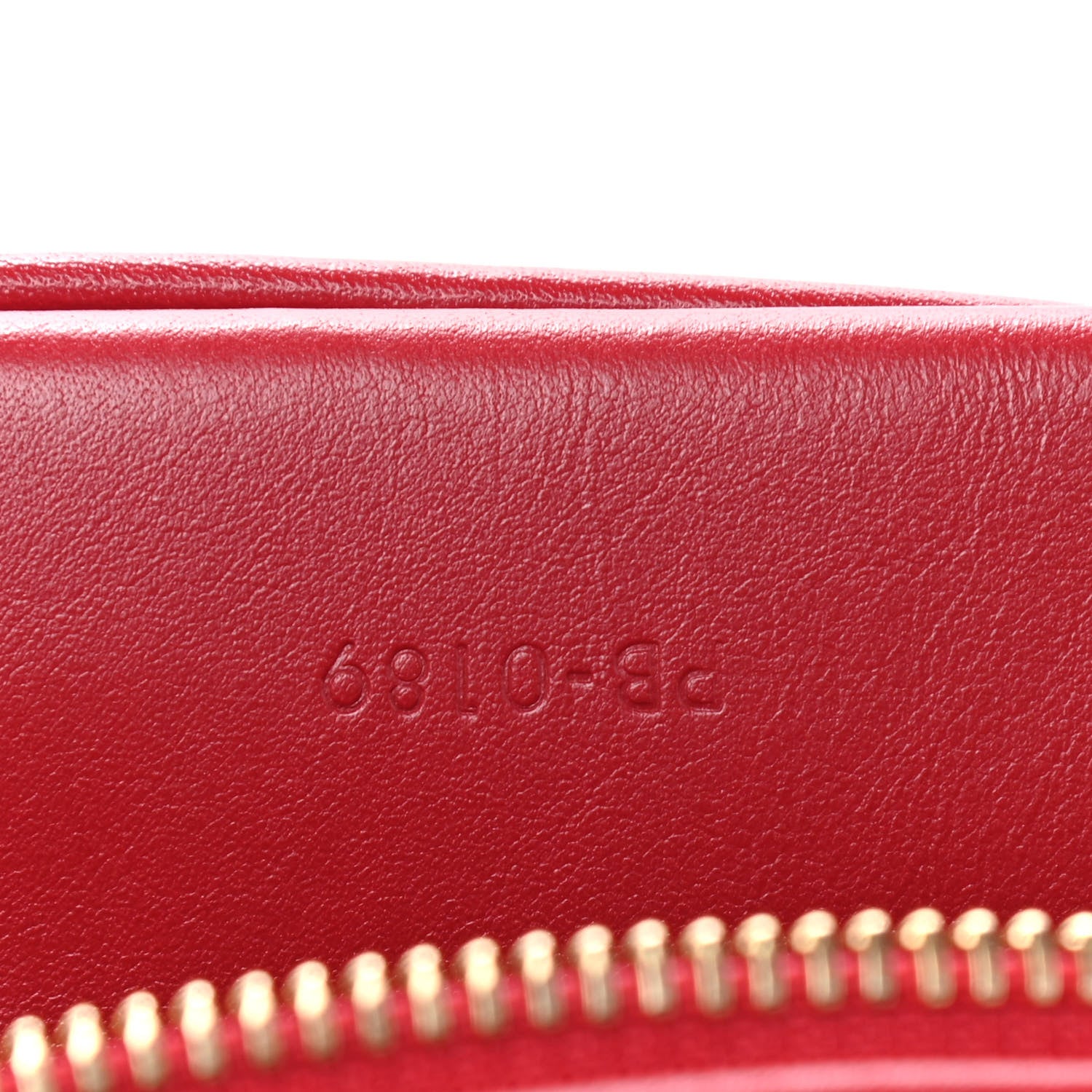 Celine Calfskin Quilted C Charm Belt Bag Red 6 of 8