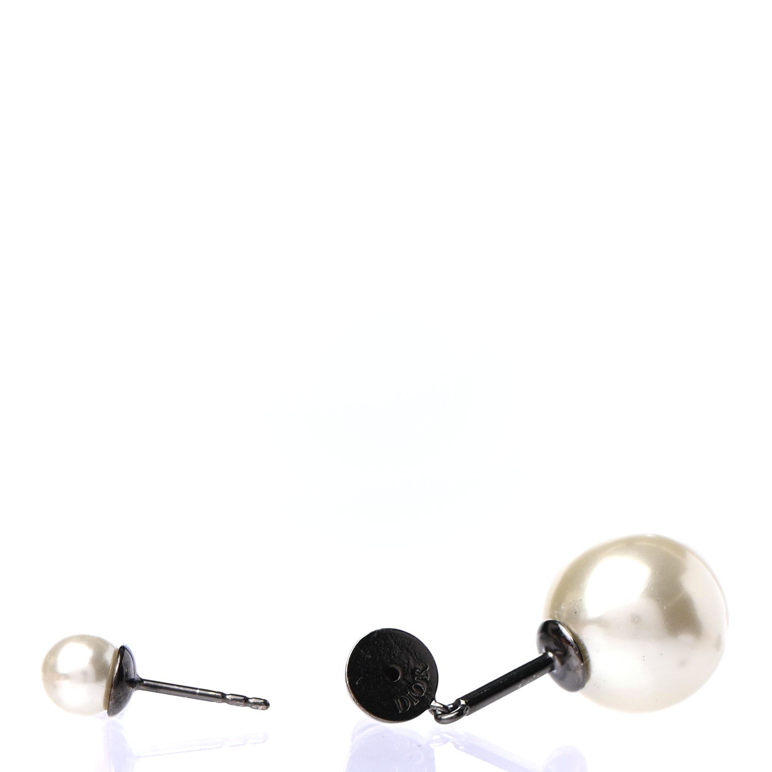 Christian Dior Crystal Pearl My ABCDior I Tribale Earring Black Silver 3 of 4
