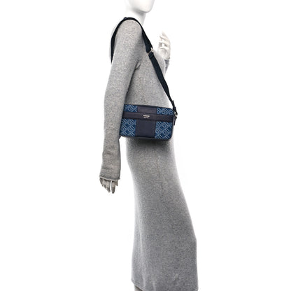 Salvatore Ferragamo Monogram Denim Crossbody Bag Blue 2 of 10