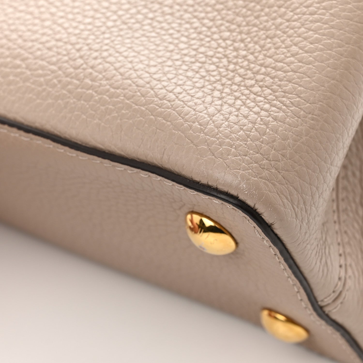 Louis Vuitton Taurillon Capucines PM Galet 10 of 11