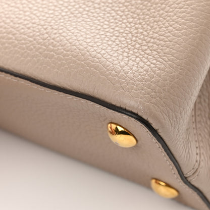 Louis Vuitton Taurillon Capucines PM Galet 10 of 11